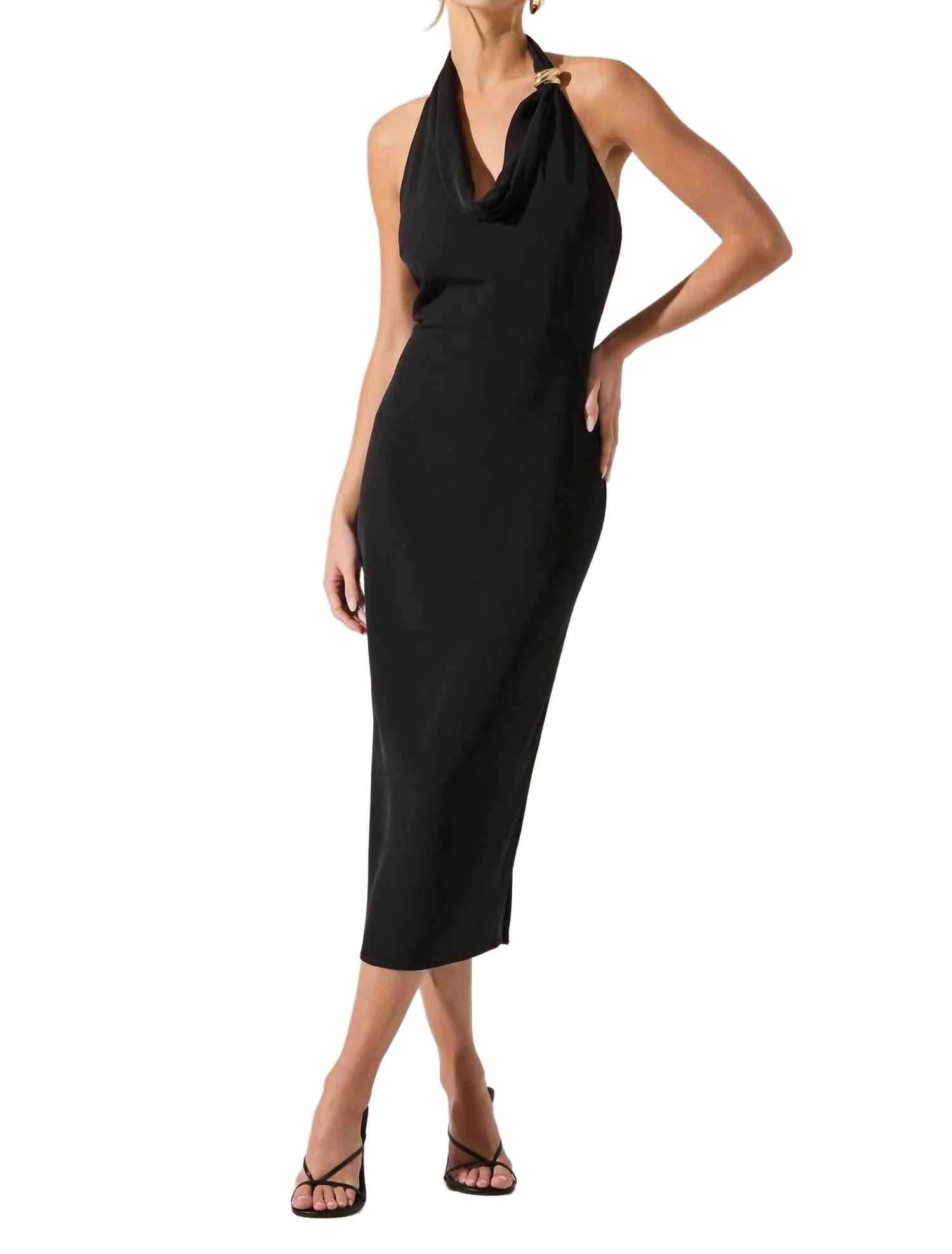 ASTR Платье Аланны черного цвета
ASTR Платье Аланны черного цвета