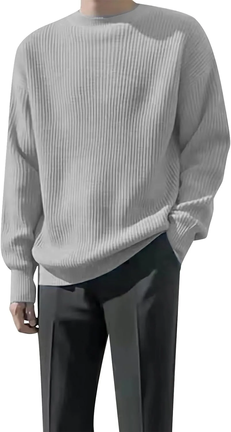 Теплый вязаный свитер для мужчин Casual с длинными рукавами и круглым вырезом
Теплый вязаный свитер для мужчин Casual с длинными рукавами и круглым вырезом