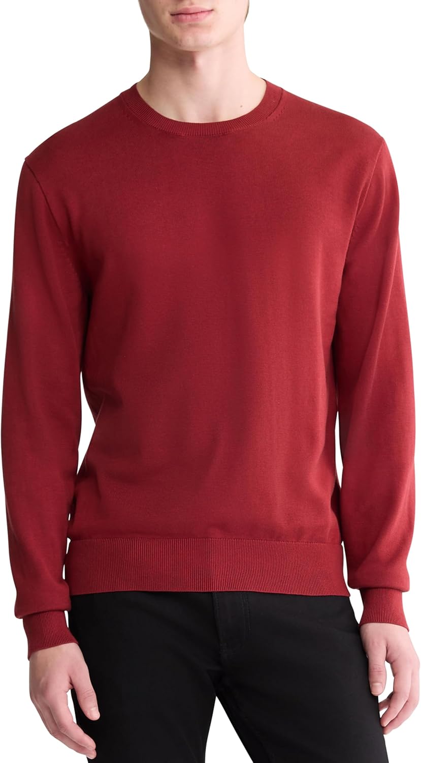 Мужской свитер Calvin Klein из смеси хлопка, объемный, с круглым вырезом, в рубчик, Syrah
Мужской свитер Calvin Klein из смеси хлопка, объемный, с круглым вырезом, в рубчик, Syrah