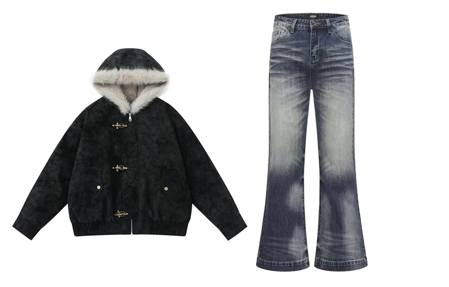 Повседневный спортивный костюм Unisex с воротником стойкой утепленный X1617, черный hooded mountain hawk jacket+синий slim fit jeans
Повседневный спортивный костюм Unisex с воротником стойкой утепленный X1617, черный hooded mountain hawk jacket+синий slim fit jeans