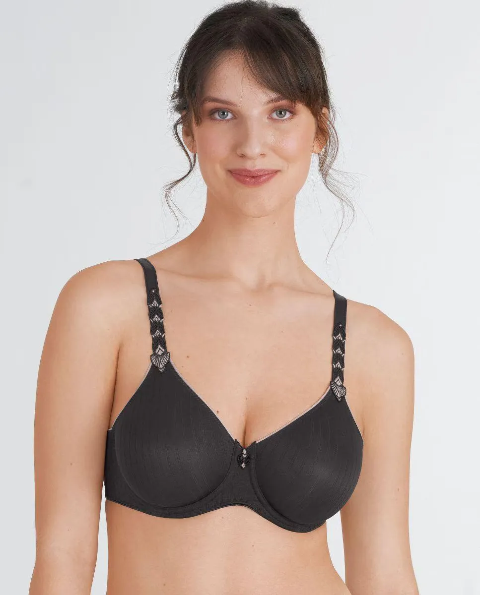 Бюстгальтер с чашками на косточках в полоску Felina, темно-серый
Бюстгальтер с чашками на косточках в полоску Felina, темно-серый