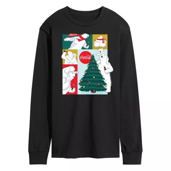 Мужская футболка с длинным рукавом и принтом медведей Coca-Cola Licensed Character, черный
Мужская футболка с длинным рукавом и принтом медведей Coca-Cola Licensed Character, черный