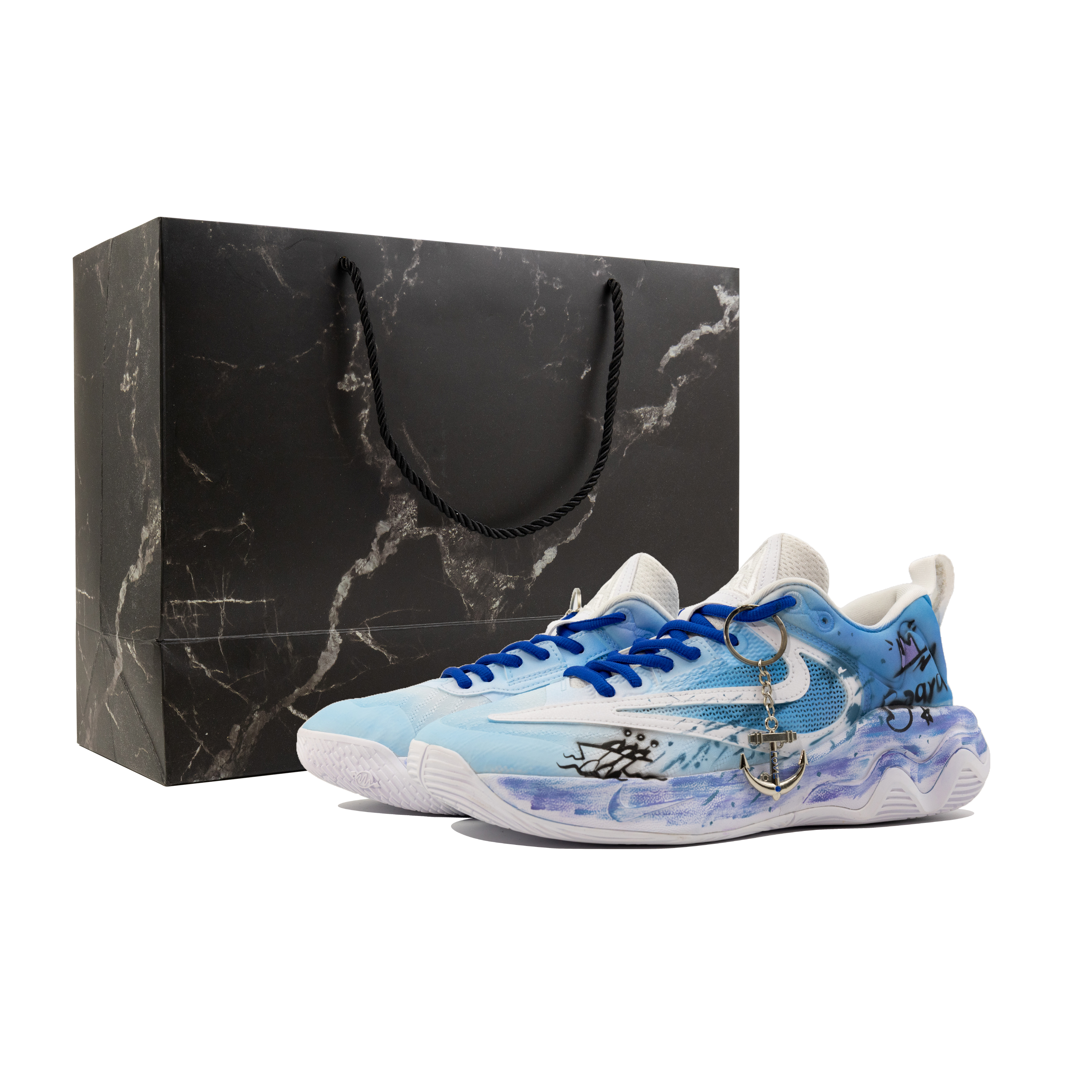 Nike Баскетбольные кроссовки Giannis Immortality с амортизацией и дышащими низкими берцами, мужские, небесно-голубые
Nike Баскетбольные кроссовки Giannis Immortality с амортизацией и дышащими низкими берцами, мужские, небесно-голубые