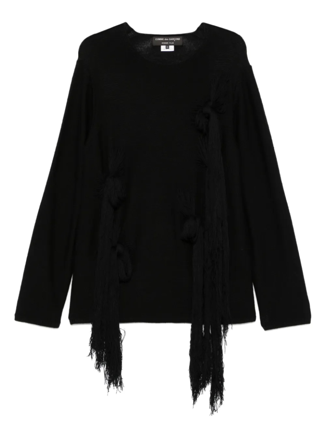 Comme des Garçons Homme Plus свитер с круглым вырезом, черный 
Comme des Garçons Homme Plus свитер с круглым вырезом, черный