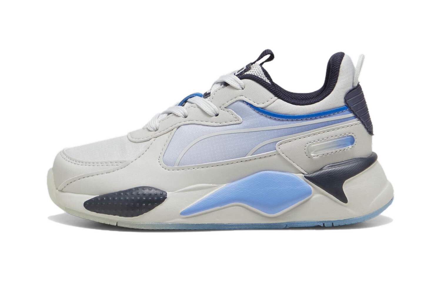 Кроссовки Puma RS-X Kids Lifestyle Shoes PS, серый/синий 
Кроссовки Puma RS-X Kids Lifestyle Shoes PS, серый/синий
