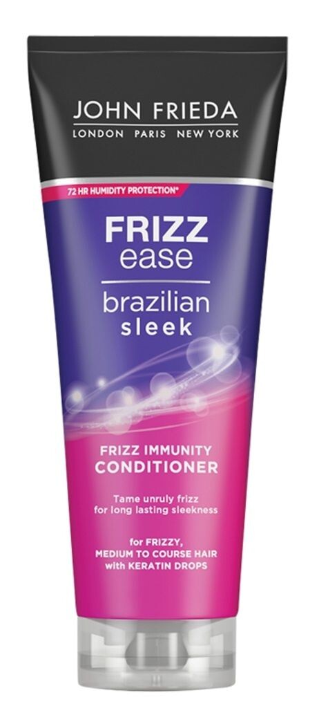 John Frieda Frizz Ease Brazilian Sleek Frizz Immunity Кондиционер для волос, 250 ml
John Frieda Frizz Ease Brazilian Sleek Frizz Immunity Кондиционер для волос, 250 ml
