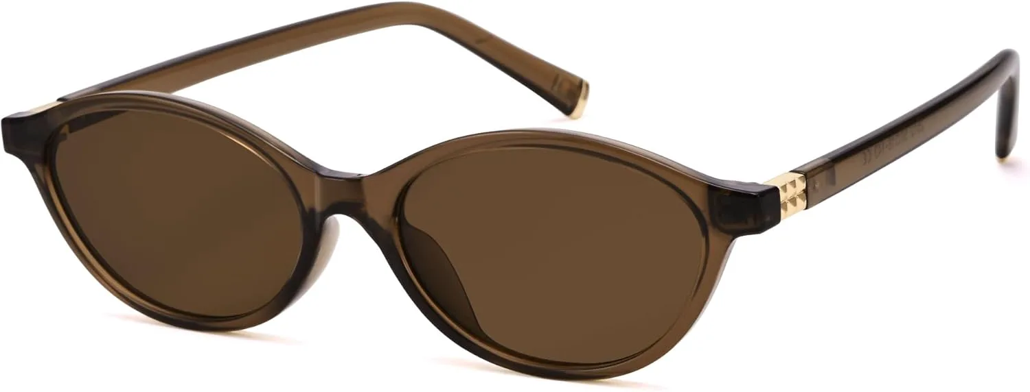 Ретро-солнцезащитные очки овальной формы для женщин - модные солнцезащитные очки в стиле Y2k - очки «кошачий глаз» в стиле 90-х DIMENSIP, A1 Brown / Brown
Ретро-солнцезащитные очки овальной формы для женщин - модные солнцезащитные очки в стиле Y2k - очки «кошачий глаз» в стиле 90-х DIMENSIP, A1 Brown / Brown