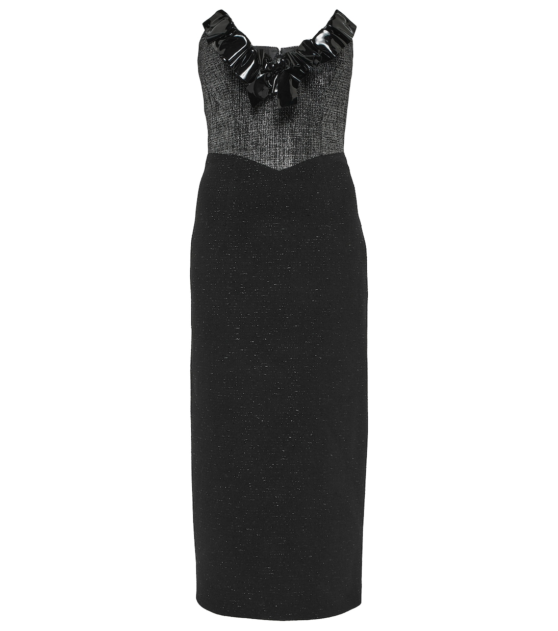 Платье миди из твида Alessandra Rich, Black Silver
Платье миди из твида Alessandra Rich, Black Silver