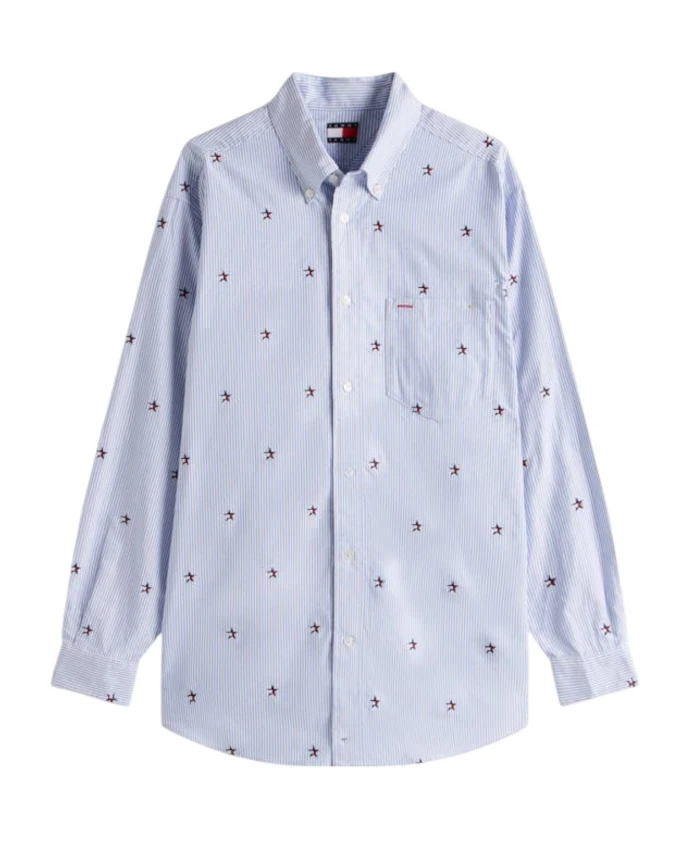 Блузка с вышитым цветочным узором Tommy Jeans, синий
Блузка с вышитым цветочным узором Tommy Jeans, синий