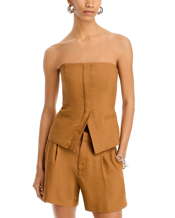 Топ без бретелей Renee A.L.C., коричневый
Топ без бретелей Renee A.L.C., коричневый