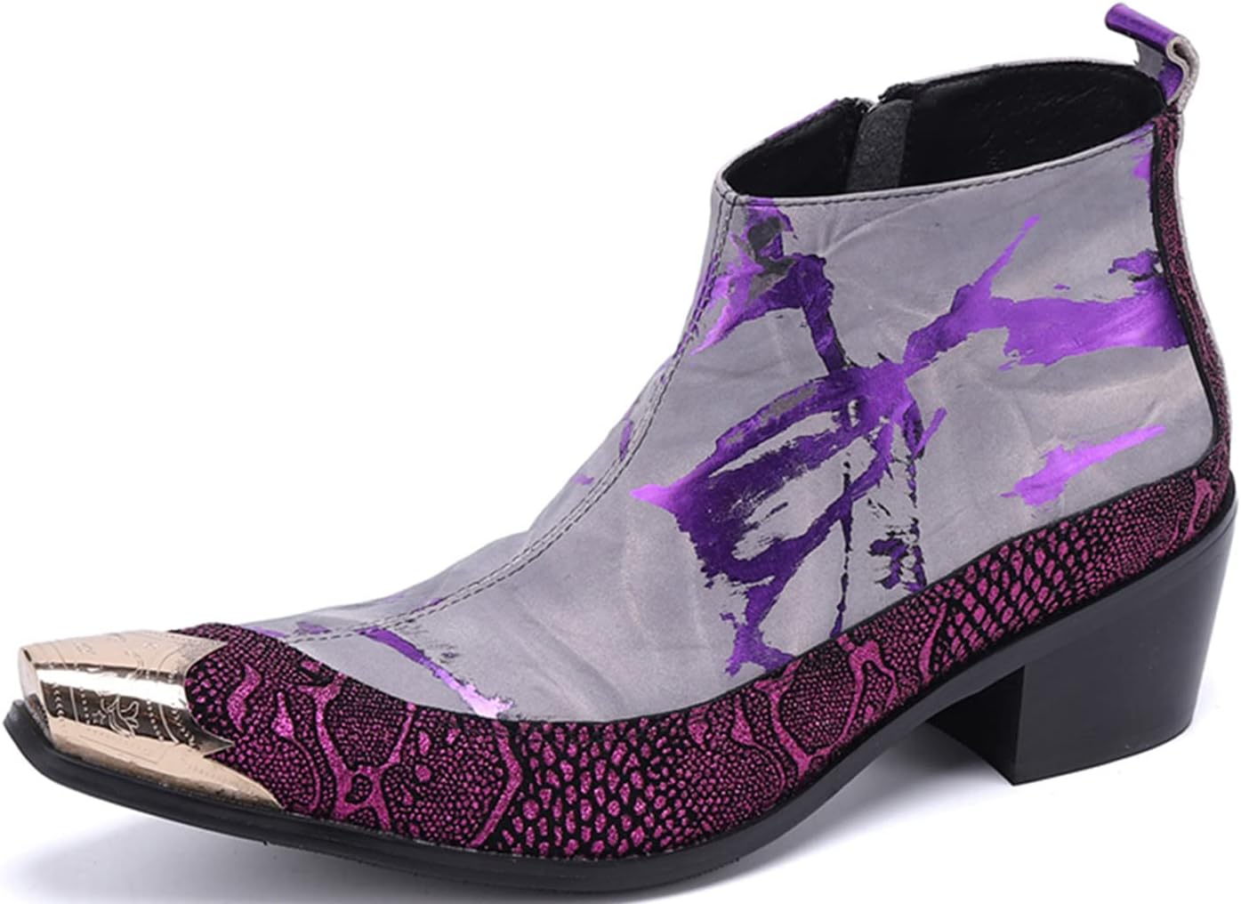 Ботинки чукка для мужчин из натуральной кожи с металлическим носком Santimon, фиолетовый
Ботинки чукка для мужчин из натуральной кожи с металлическим носком Santimon, фиолетовый