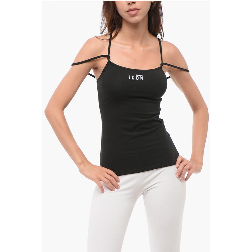 Майка ICON из эластичного хлопка Dsquared2, черный
Майка ICON из эластичного хлопка Dsquared2, черный