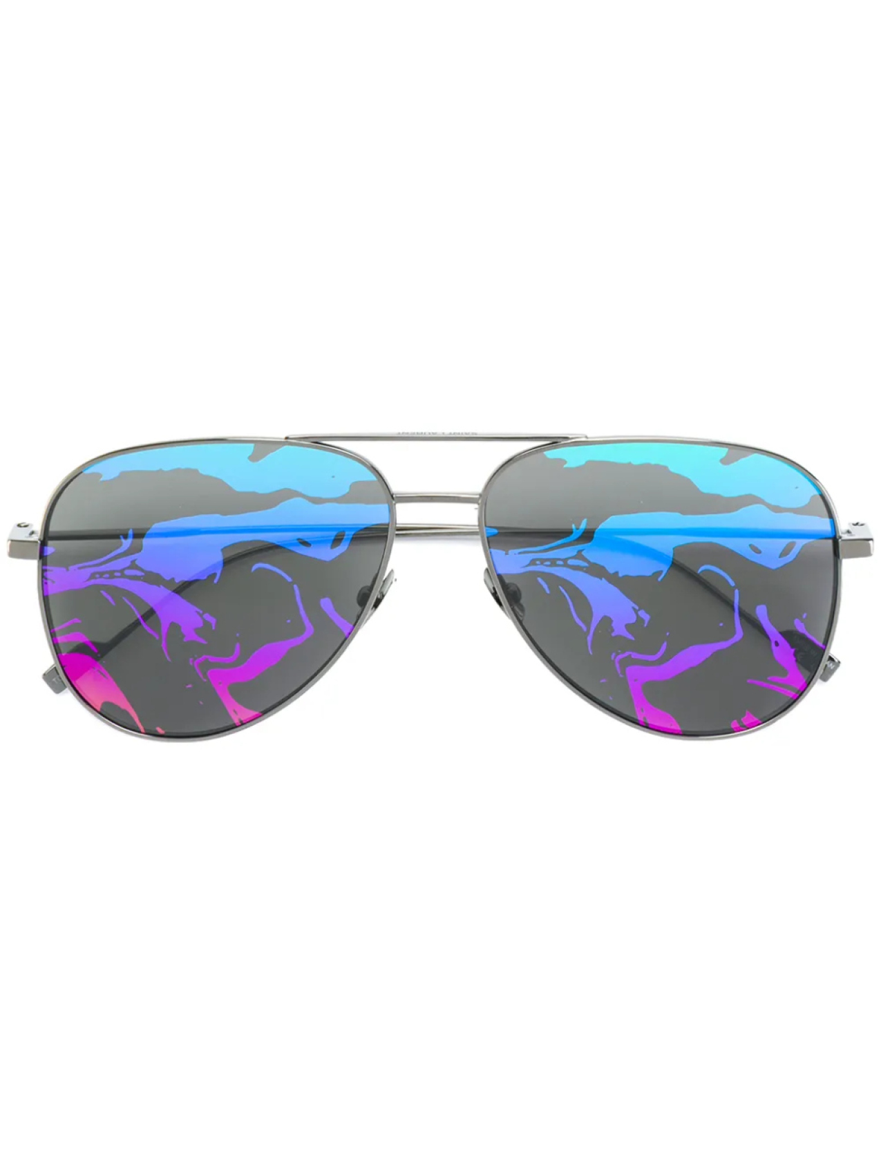 Saint Laurent Eyewear солнцезащитные очки 'Classic 11' с радужными линзами, металлик
Saint Laurent Eyewear солнцезащитные очки 'Classic 11' с радужными линзами, металлик