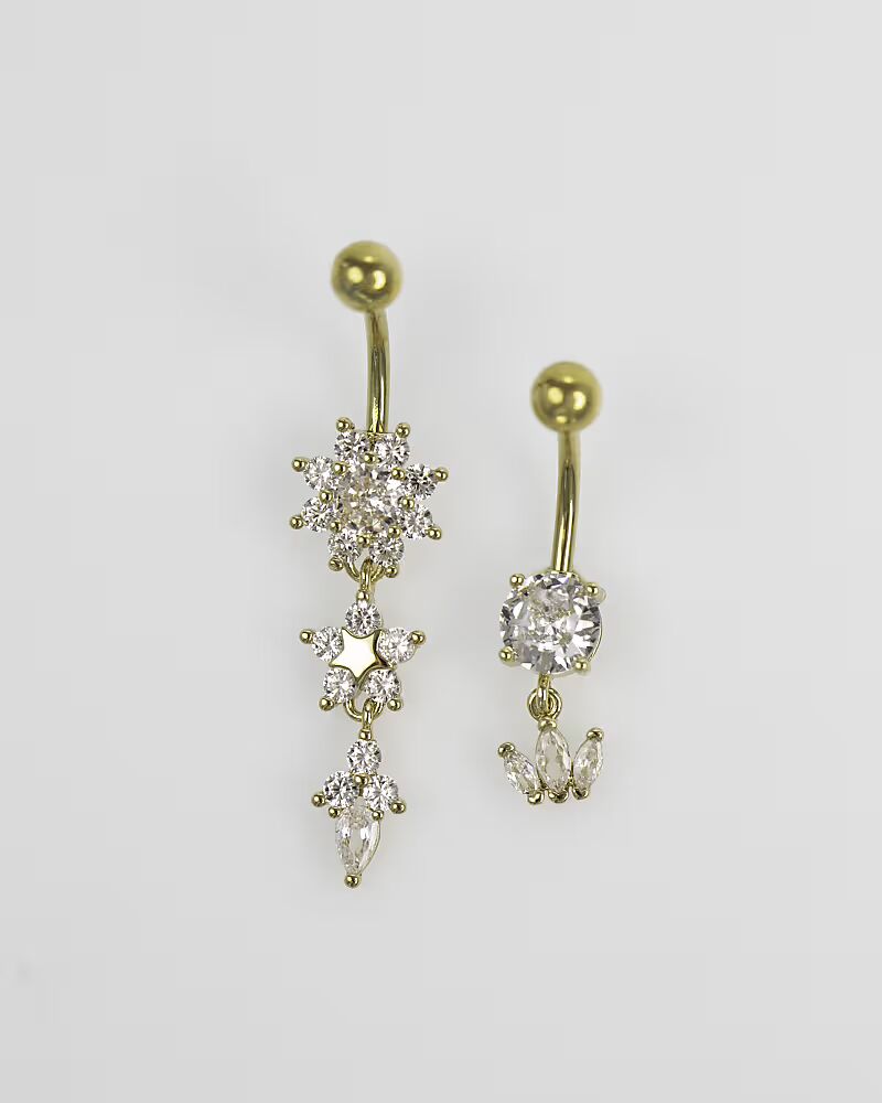 Lovisa Позолоченный держатель для живота Flower Power из хирургической стали, 2 шт., золото
Lovisa Позолоченный держатель для живота Flower Power из хирургической стали, 2 шт., золото