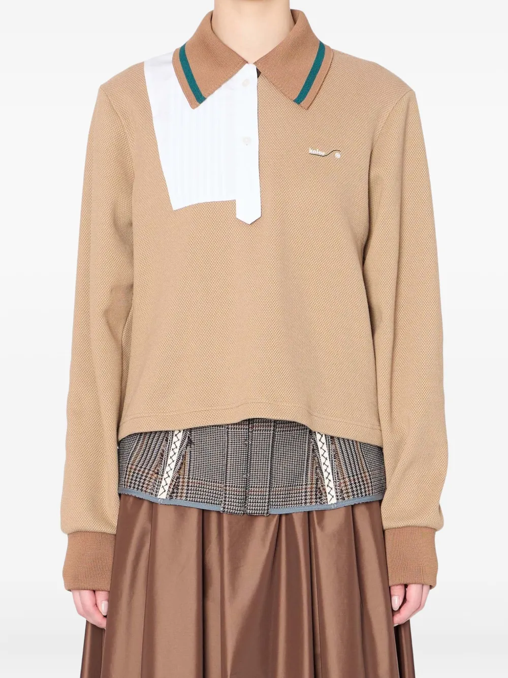 Вафельный топ с плиссированной панелью Kolor, нейтральный
Вафельный топ с плиссированной панелью Kolor, нейтральный