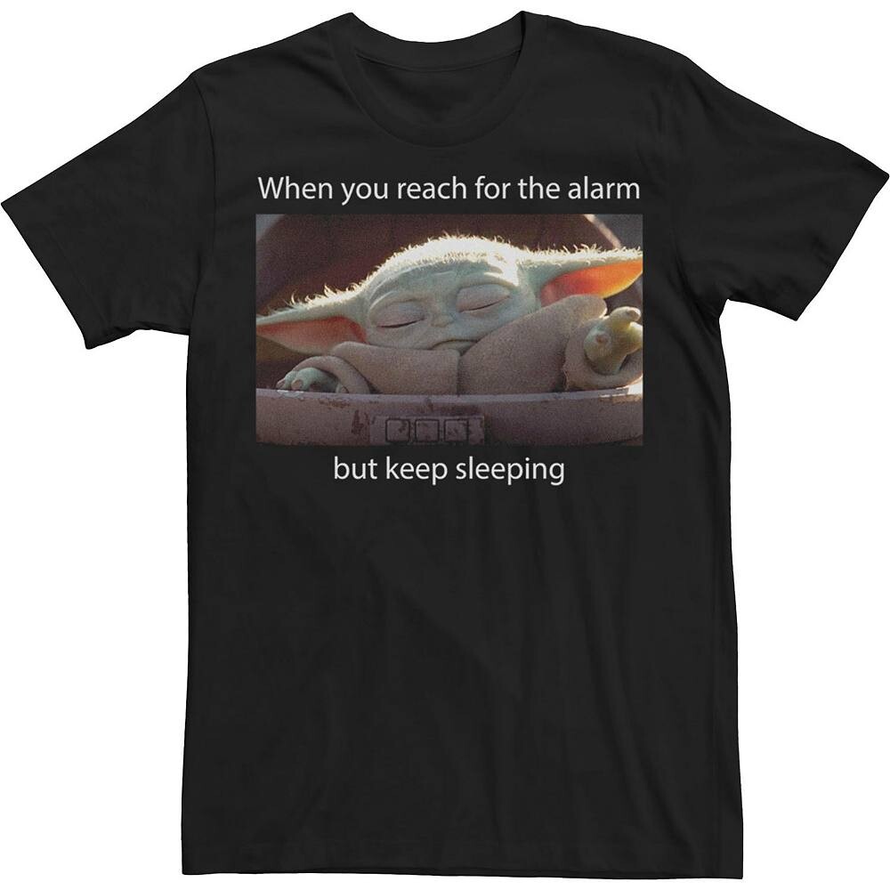 Настоящая футболка Big & Tall Star Wars Sleep Meme Photo Licensed Character, черный
Настоящая футболка Big & Tall Star Wars Sleep Meme Photo Licensed Character, черный