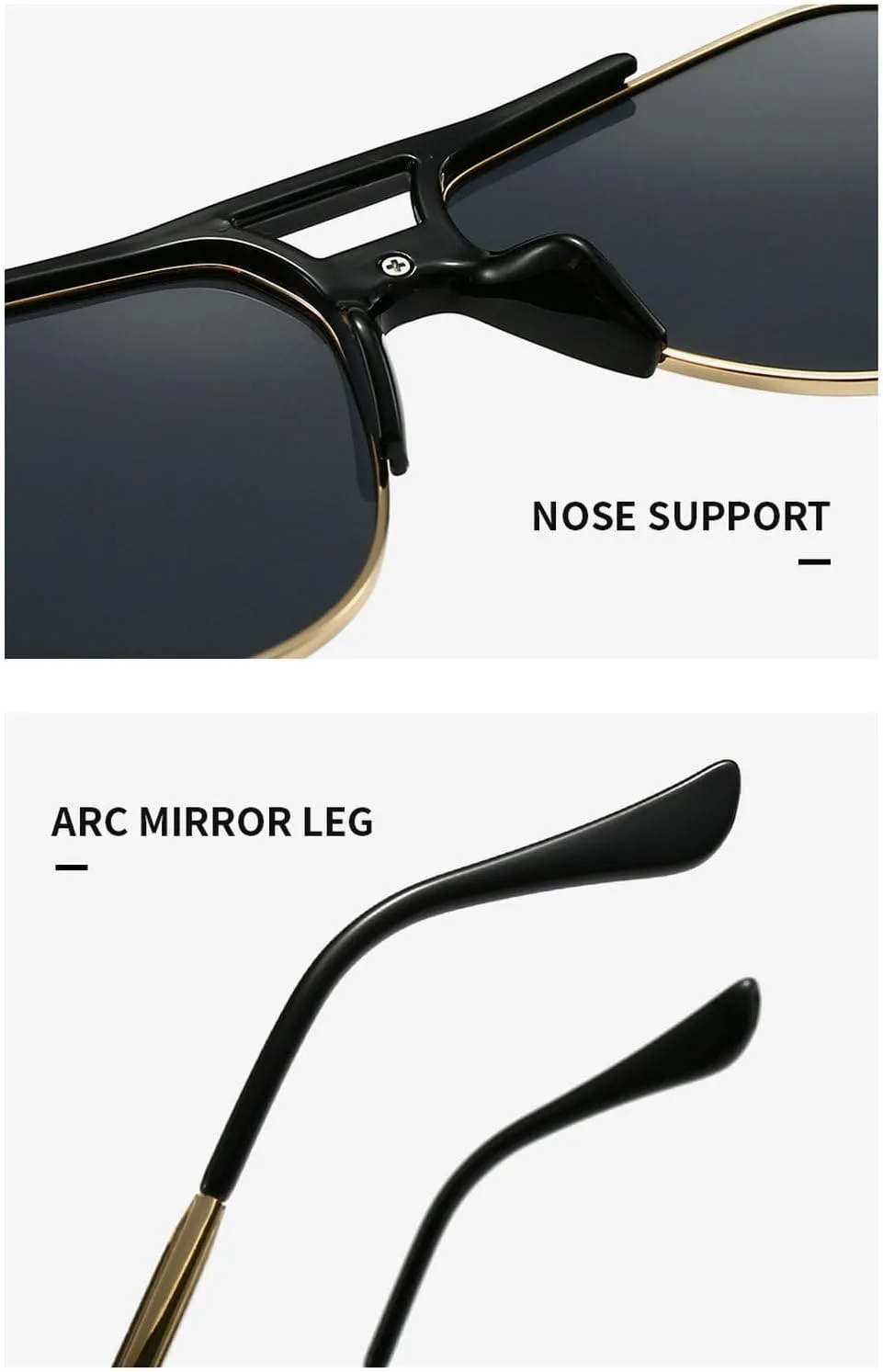 Винтажные солнцезащитные очки-пилот большого размера для мужчин и женщин, градиентные очки, модный дизайн 70-х годов, женские солнцезащитные очки-пилот mincl, Black
Винтажные солнцезащитные очки-пилот большого размера для мужчин и женщин, градиентные очки, модный дизайн 70-х годов, женские солнцезащитные очки-пилот mincl, Black