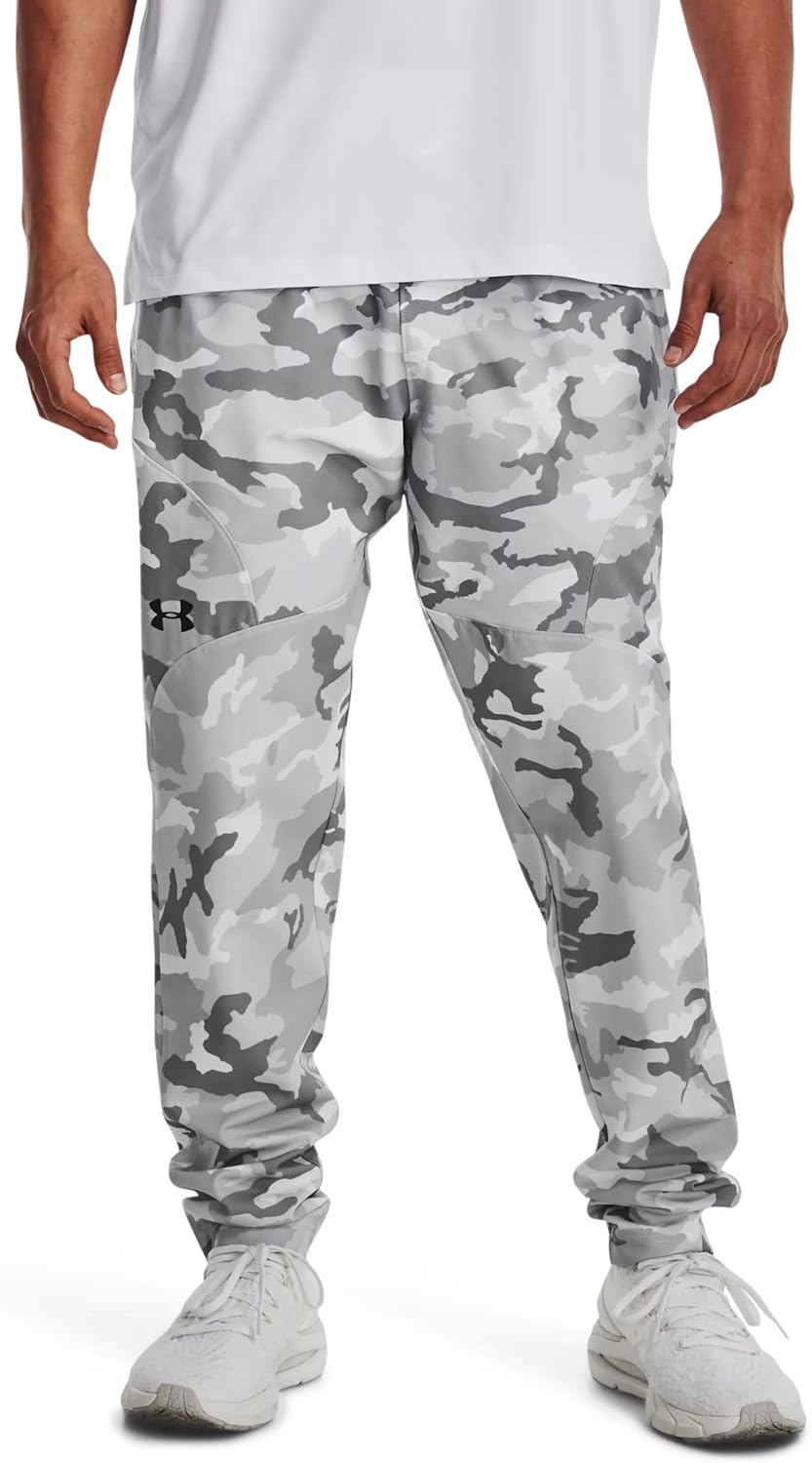 Мужские эластичные тканые зауженные спортивные брюки Under Armour, Halo Gray-Black
Мужские эластичные тканые зауженные спортивные брюки Under Armour, Halo Gray-Black