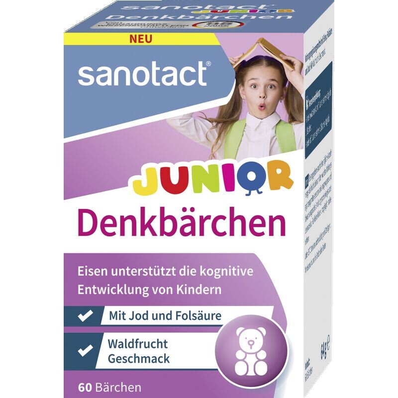 Думающий Медведь Младший sanotact, 60 шт.
Думающий Медведь Младший sanotact, 60 шт.