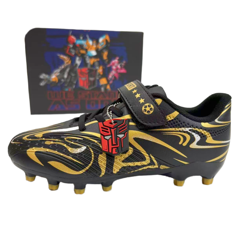 Детские футбольные бутсы Anti Kick Low Top TRANSFORMERS, черный/золотой
Детские футбольные бутсы Anti Kick Low Top TRANSFORMERS, черный/золотой
