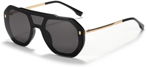 Ретро-модные солнцезащитные очки большого размера для женщин и мужчин, классические винтажные очки с защитой от УФ-излучения UV400, очки для активного отдыха MTZJH, Black
Ретро-модные солнцезащитные очки большого размера для женщин и мужчин, классические винтажные очки с защитой от УФ-излучения UV400, очки для активного отдыха MTZJH, Black