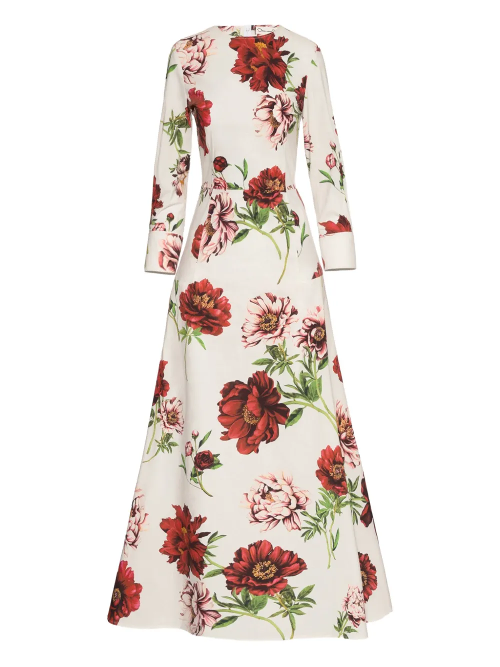Платье макси с рукавами три четверти и принтом пионов Oscar de la Renta, белый
Платье макси с рукавами три четверти и принтом пионов Oscar de la Renta, белый