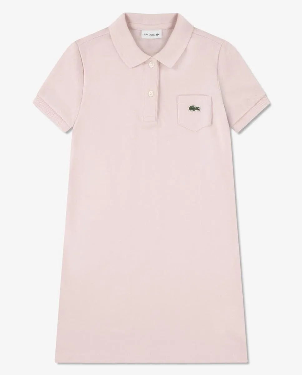 Платье из пике с коротким рукавом для девочки Lacoste, розовый
Платье из пике с коротким рукавом для девочки Lacoste, розовый