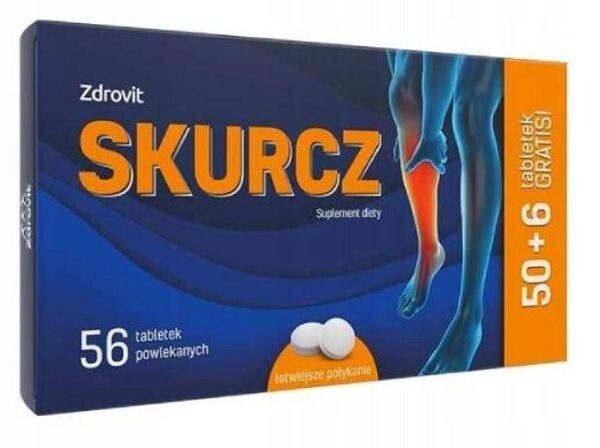 Zdrovit Skurcz подготовка к судорогам, 56 шт.
Zdrovit Skurcz подготовка к судорогам, 56 шт.
