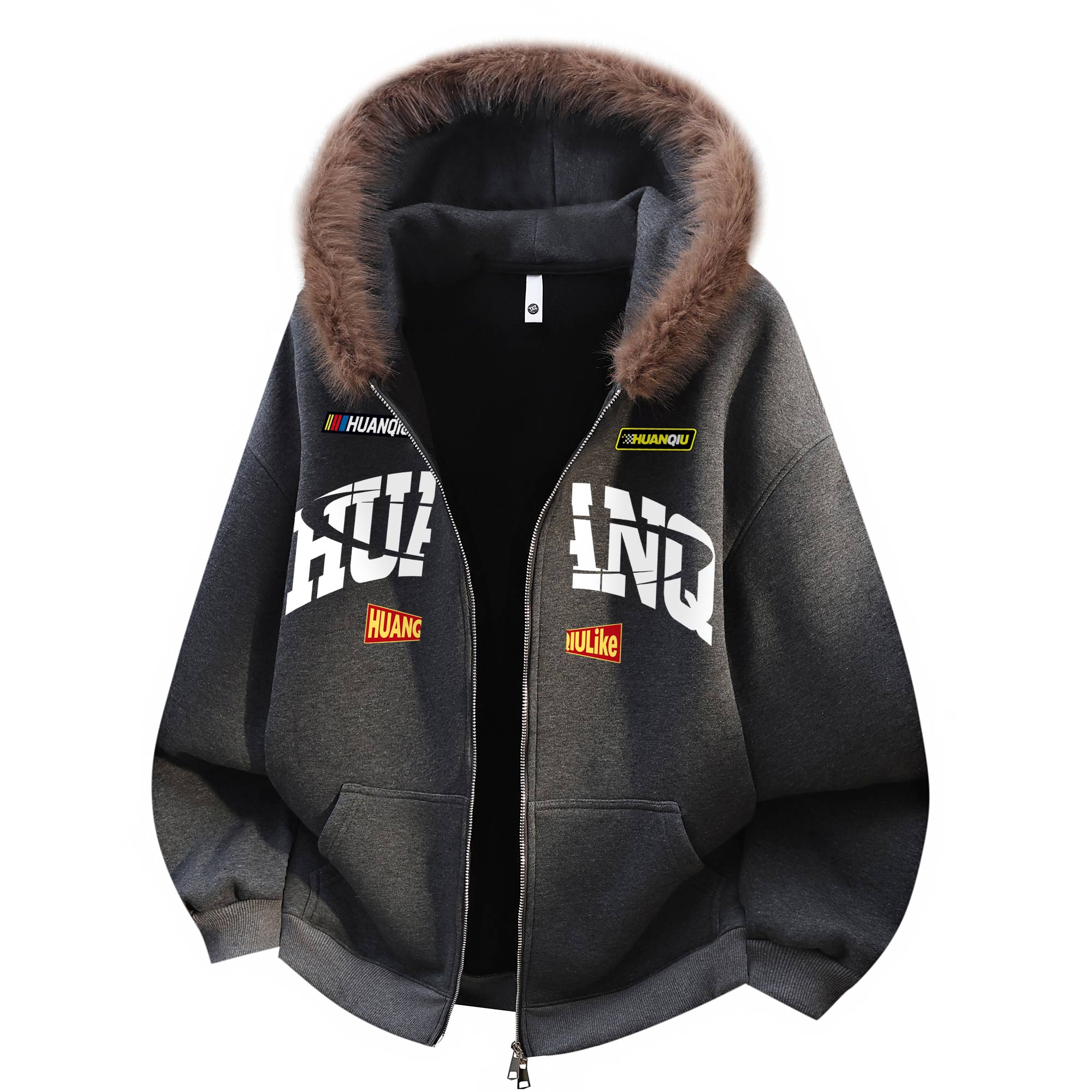 Толстовка Unisex Hooded Moderate Cardigan HUANQIU, темно-серый
Толстовка Unisex Hooded Moderate Cardigan HUANQIU, темно-серый