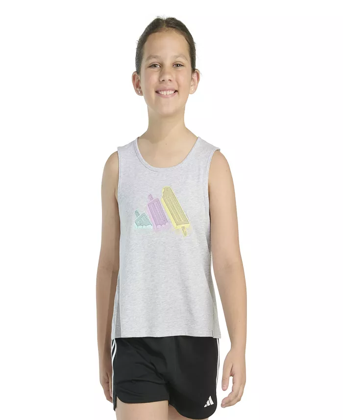 Футболка-майка без рукавов Big Girls Swing Heather adidas, серый
Футболка-майка без рукавов Big Girls Swing Heather adidas, серый