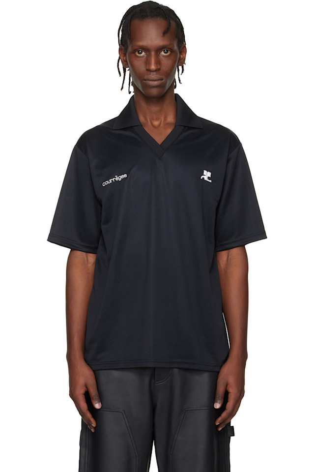 Спортивное поло большого размера Courrèges, черный
Спортивное поло большого размера Courrèges, черный