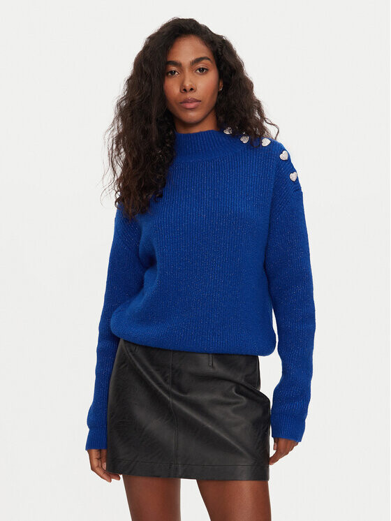 Свитер с высоким воротником обычного кроя Morgan, синий
Свитер с высоким воротником обычного кроя Morgan, синий