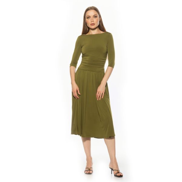 Женское платье макси с вырезом-лодочкой и заниженной талией Alexia Admor, зеленый
Женское платье макси с вырезом-лодочкой и заниженной талией Alexia Admor, зеленый