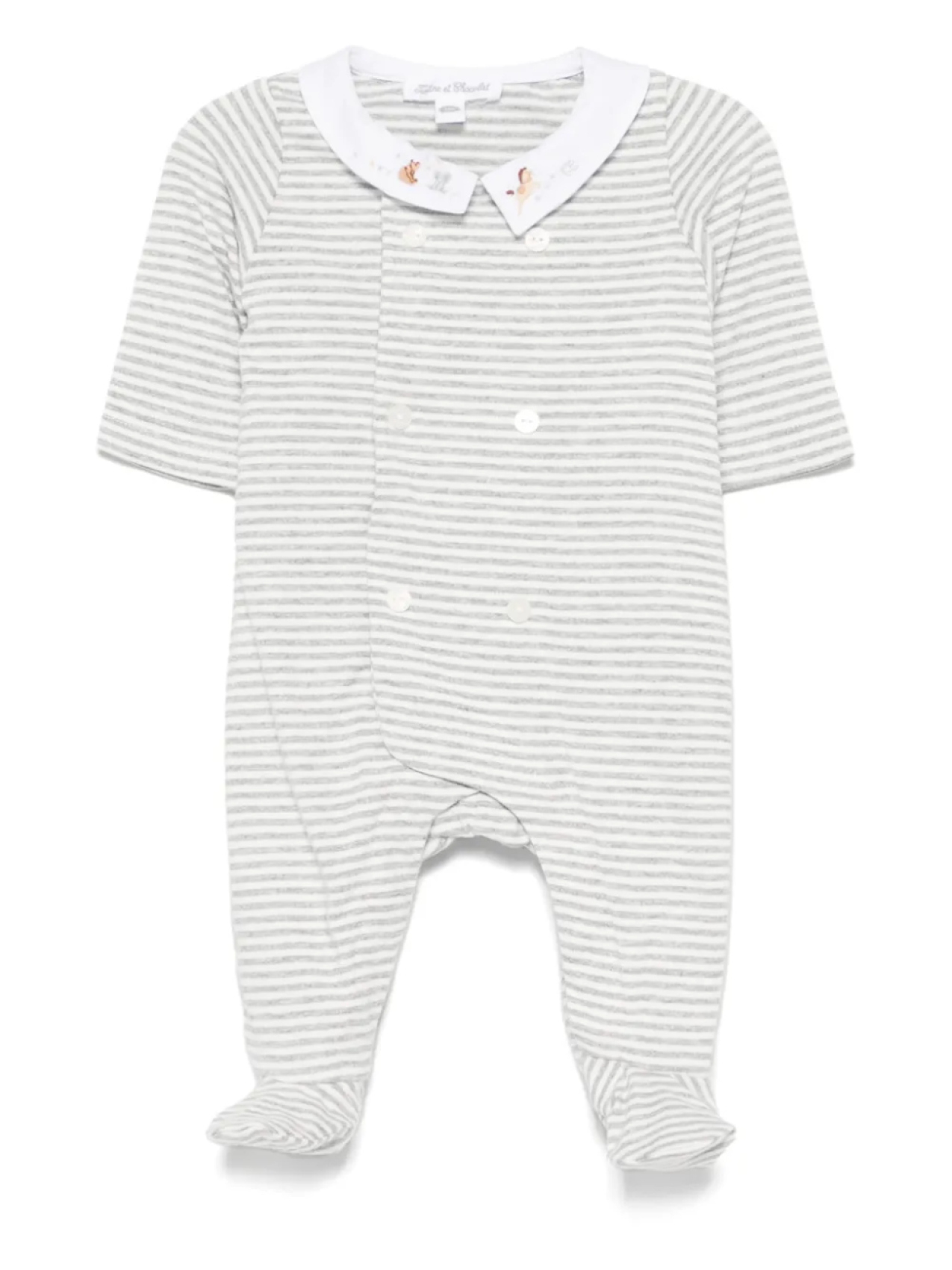 Пижама в полоску Tartine Et Chocolat, серый
Пижама в полоску Tartine Et Chocolat, серый