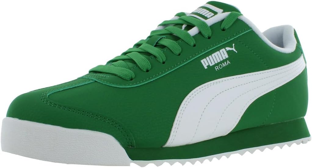 Детские кроссовки Puma Unisex-Child Roma (для детей постарше), белый/зеленый
Детские кроссовки Puma Unisex-Child Roma (для детей постарше), белый/зеленый