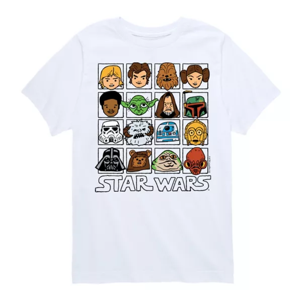 Футболка с графическим принтом в сетку для мальчиков 8-20 лет Star Wars, белый
Футболка с графическим принтом в сетку для мальчиков 8-20 лет Star Wars, белый