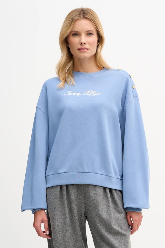 Хлопковая толстовка Tommy Hilfiger, синий
Хлопковая толстовка Tommy Hilfiger, синий