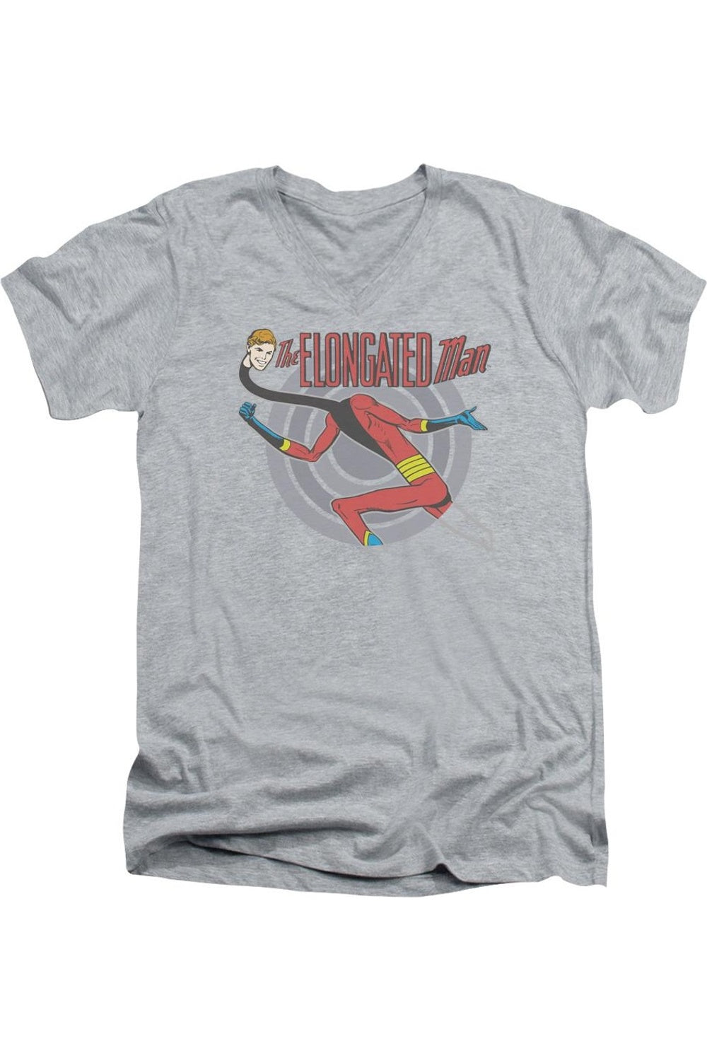 Футболка с коротким рукавом и V-образным вырезом для взрослых с принтом «DC Comics Elongated Man» Gildan, цвет athletic heather
Футболка с коротким рукавом и V-образным вырезом для взрослых с принтом «DC Comics Elongated Man» Gildan, цвет athletic heather