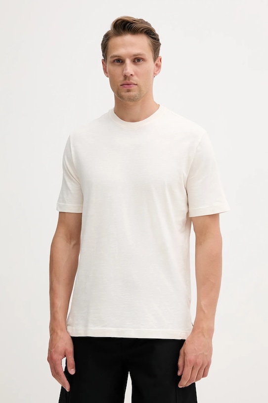 Хлопковая футболка United Colors Of Benetton, бежевый
Хлопковая футболка United Colors Of Benetton, бежевый