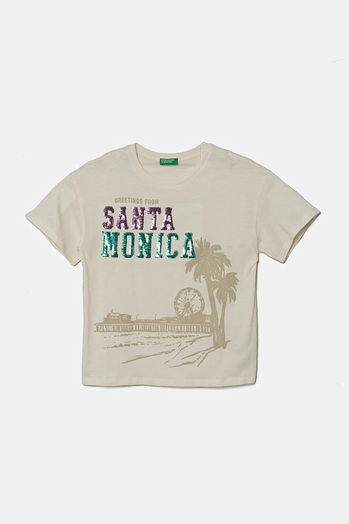 Футболка из хлопка для детей United Colors Of Benetton, бежевый
Футболка из хлопка для детей United Colors Of Benetton, бежевый