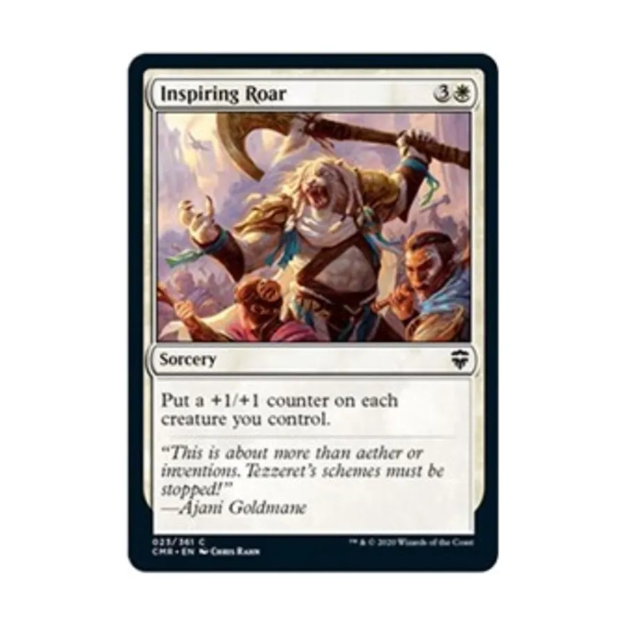 CCG Вдохновляющий рев (С), MTG - Commander Legends
CCG Вдохновляющий рев (С), MTG - Commander Legends