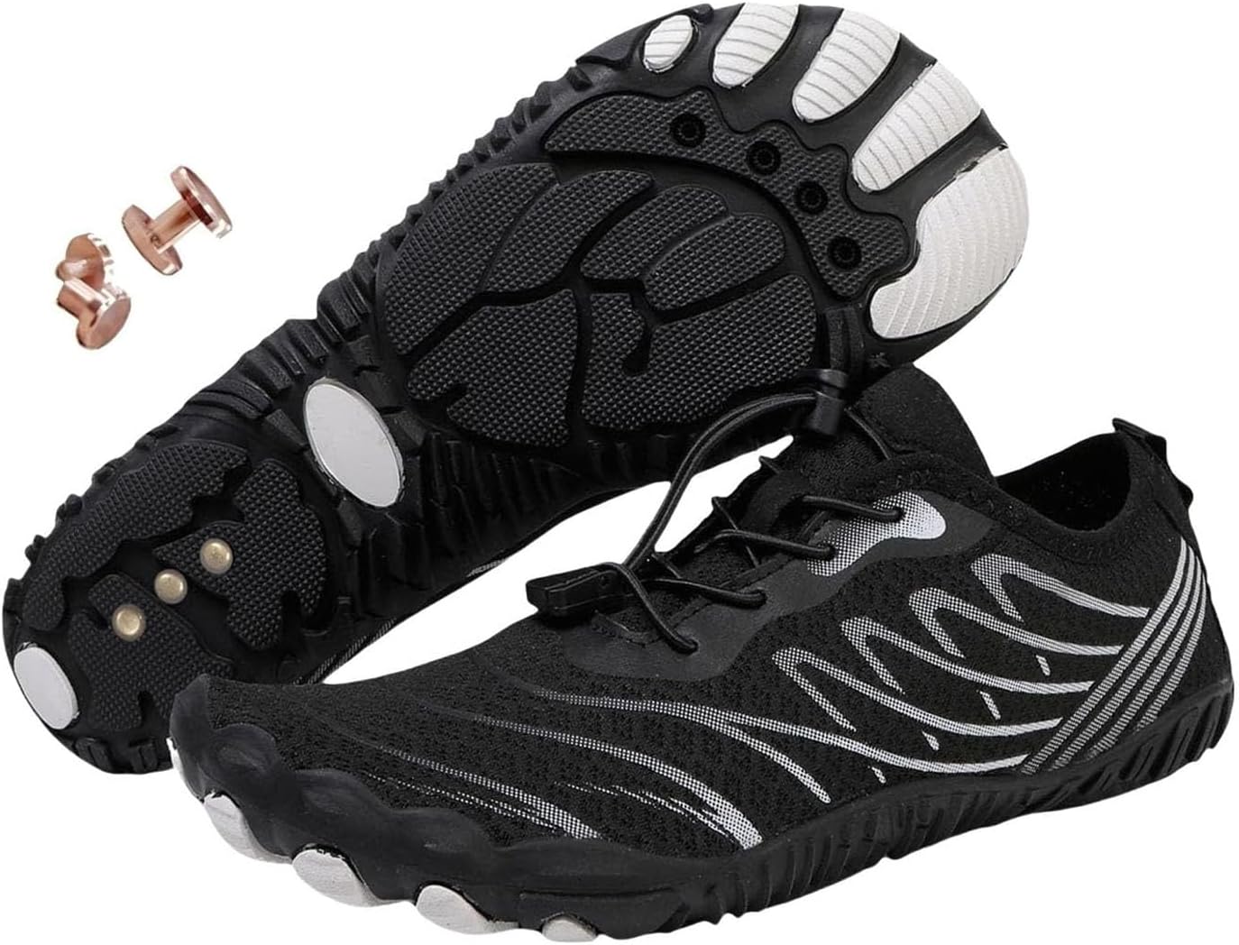 Кроссовки Zureto с медью, удобная мягкая обувь для пеших прогулок для женщин и мужчин, черный
Кроссовки Zureto с медью, удобная мягкая обувь для пеших прогулок для женщин и мужчин, черный