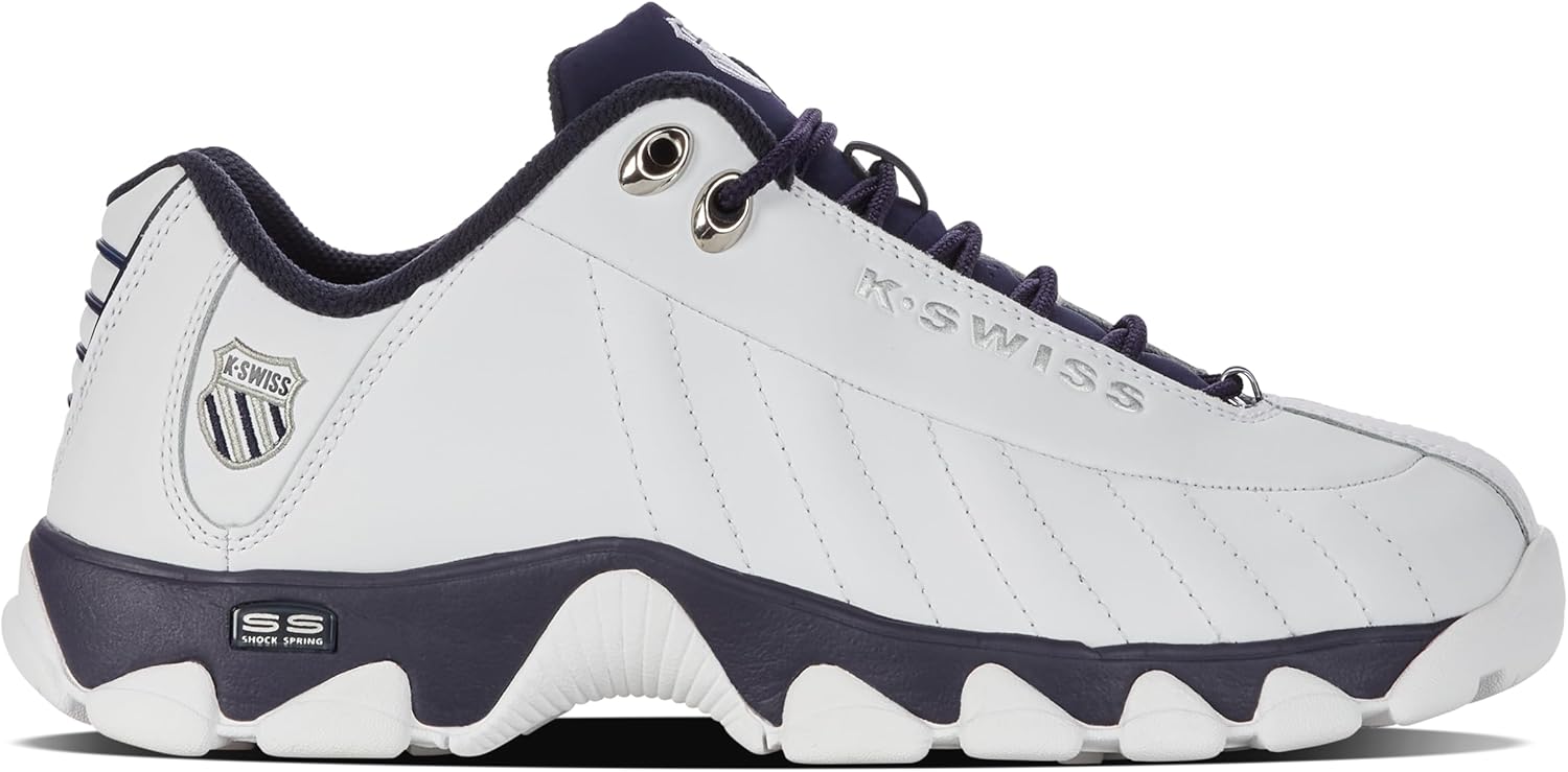 Мужские кроссовки K-Swiss ST329 CMF, широкие теннисные кроссовки для мужчин, прогулочная обувь с кожаным верхом, белый
Мужские кроссовки K-Swiss ST329 CMF, широкие теннисные кроссовки для мужчин, прогулочная обувь с кожаным верхом, белый