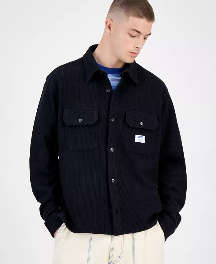 Экин оверсайз рубашка-куртка с длинным рукавом из вельвета на пуговицах Hugo Boss, черный
Экин оверсайз рубашка-куртка с длинным рукавом из вельвета на пуговицах Hugo Boss, черный