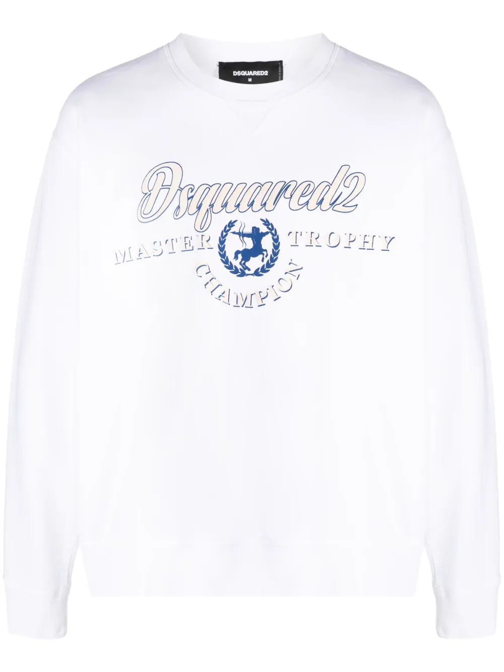 Толстовка с логотипом DSQUARED2, белый 
Толстовка с логотипом DSQUARED2, белый