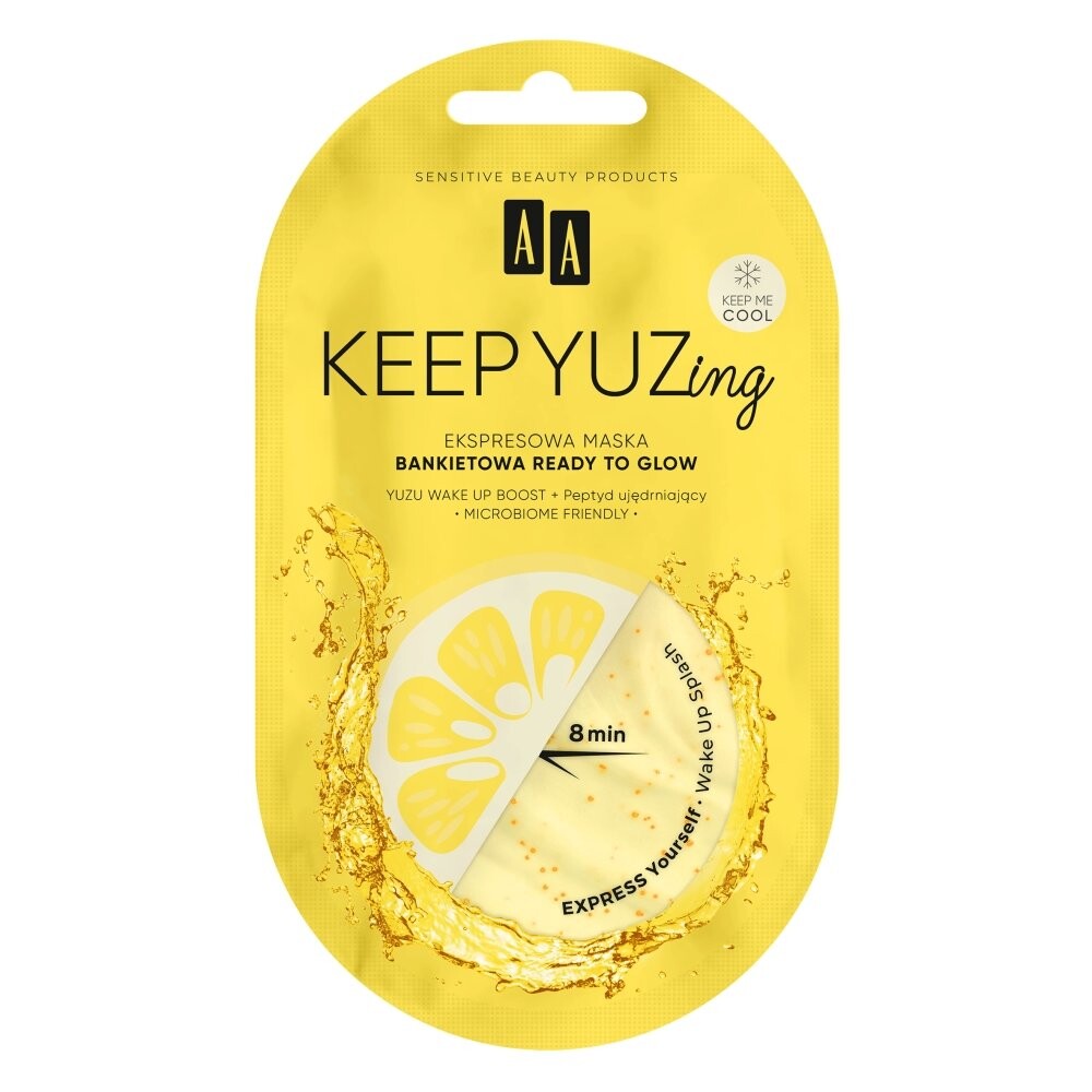 AA Keep Yuzing, Экспресс-маска для банкета, готовая к сиянию, 7 мл
AA Keep Yuzing, Экспресс-маска для банкета, готовая к сиянию, 7 мл