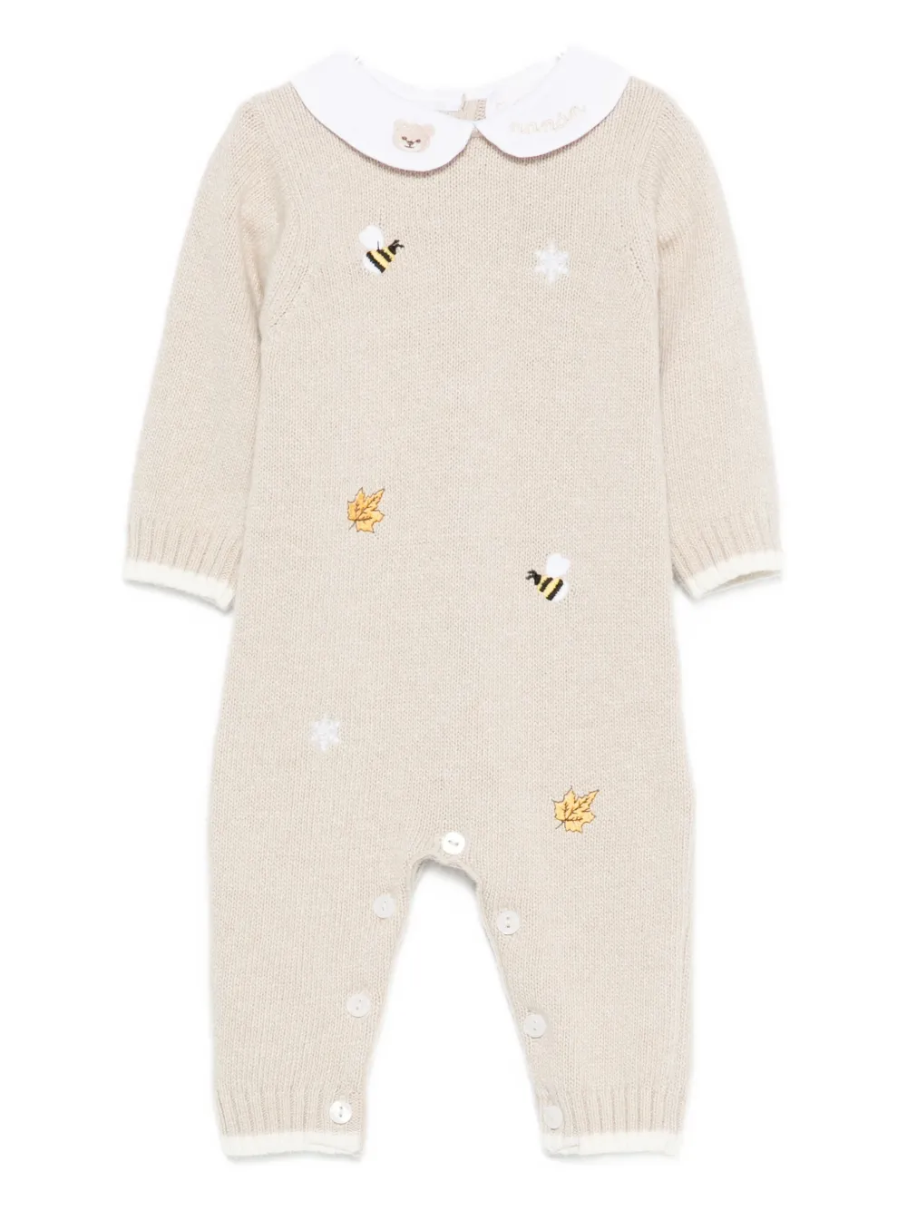 Вязаный ромпер с вышивкой Nanan, бежевый
Вязаный ромпер с вышивкой Nanan, бежевый