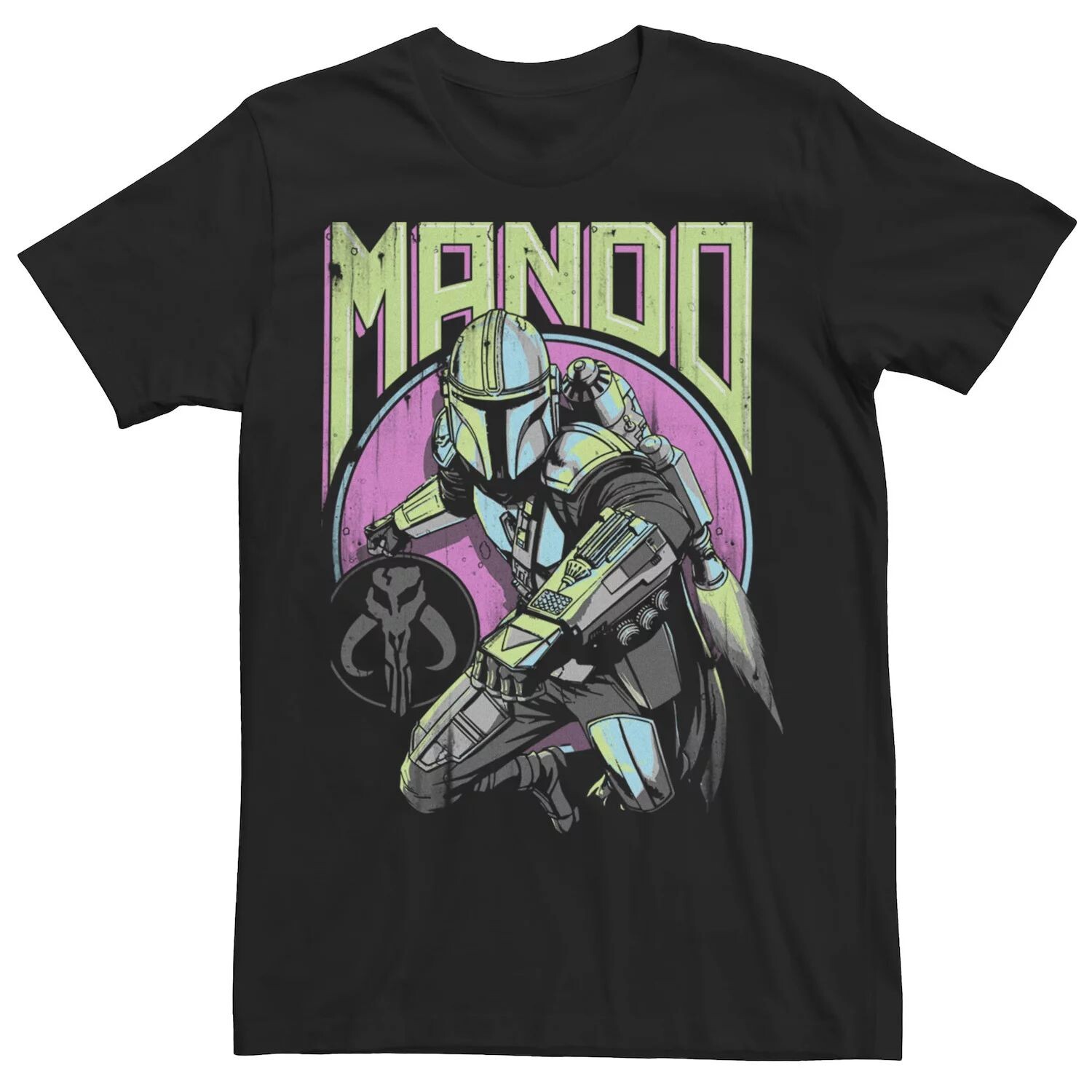 Мужская футболка Star Wars: The Mandalorian Mando New Wave и Icon Licensed Character
Мужская футболка Star Wars: The Mandalorian Mando New Wave и Icon Licensed Character