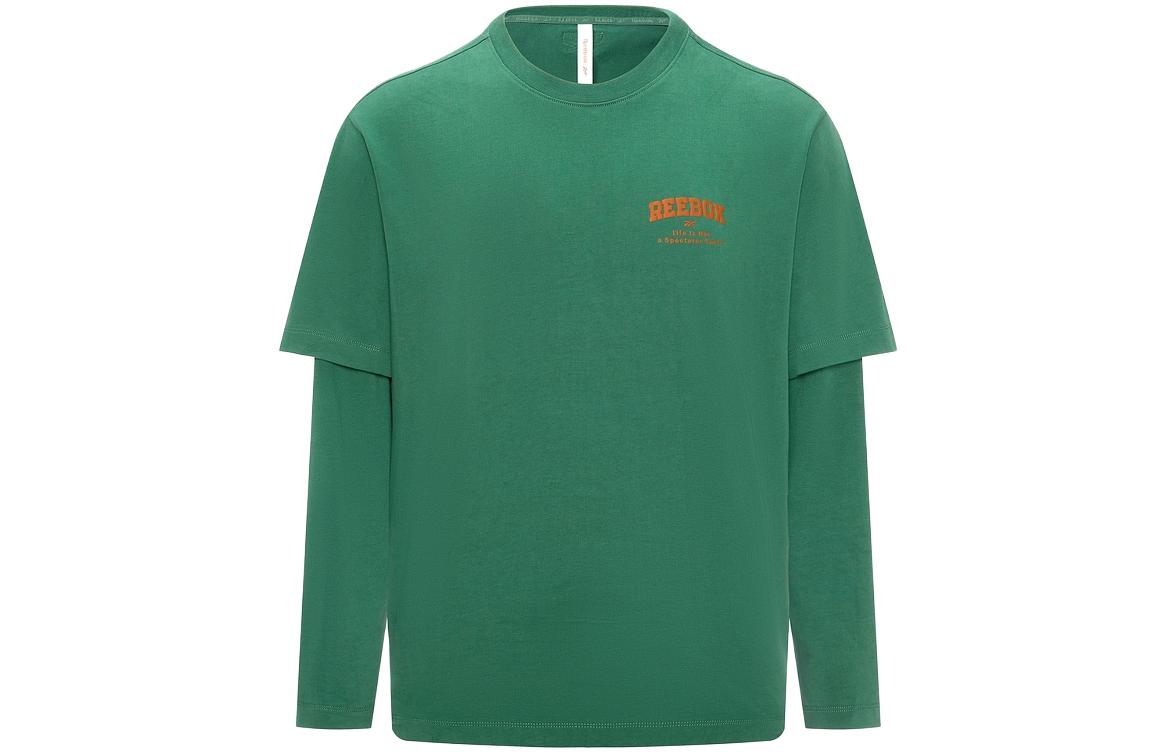 Футболка унисекс тёмно-зелёная Reebok 
Футболка унисекс тёмно-зелёная Reebok
