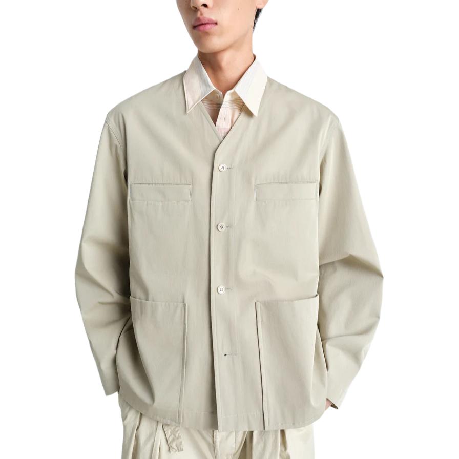 Куртка Collarless Overshirt Lemaire, зеленый
Куртка Collarless Overshirt Lemaire, зеленый